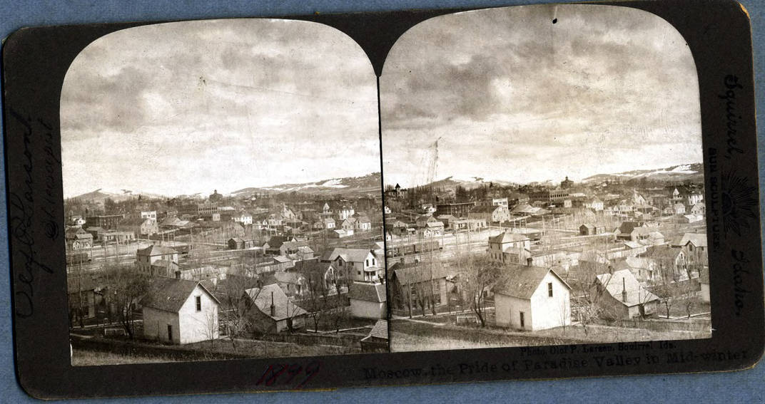 Panoramic view of Moscow, Idaho.