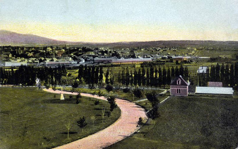 Panoramic view of Moscow, Idaho.