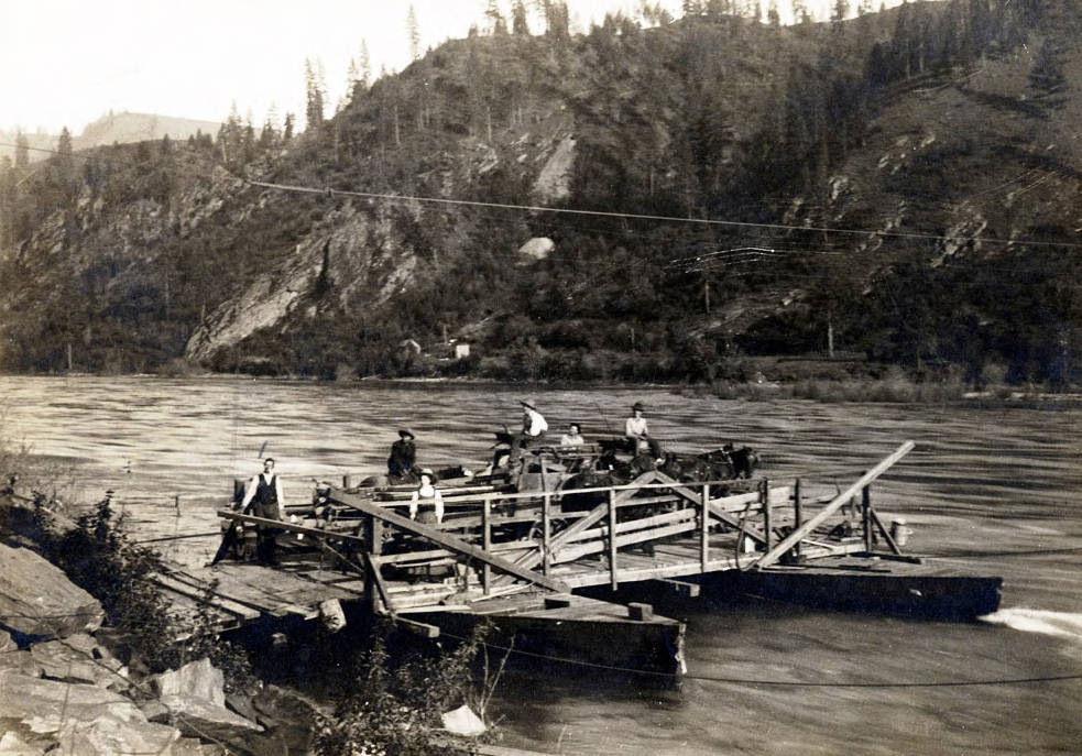 Peck Ferry. Peck, Idaho.