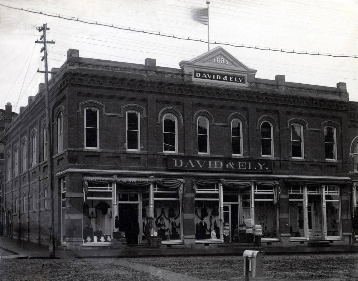 David's Department Store, 3rd and Main Street. Moscow, Idaho.