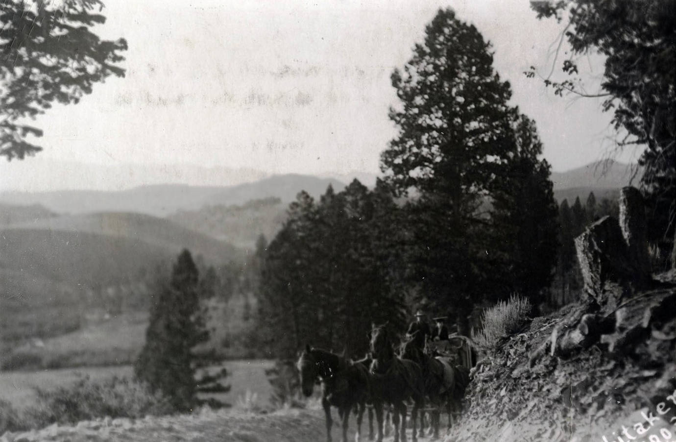 Salmon-Redrock stage on the Continental Divide. Lemhi Valley, Idaho.