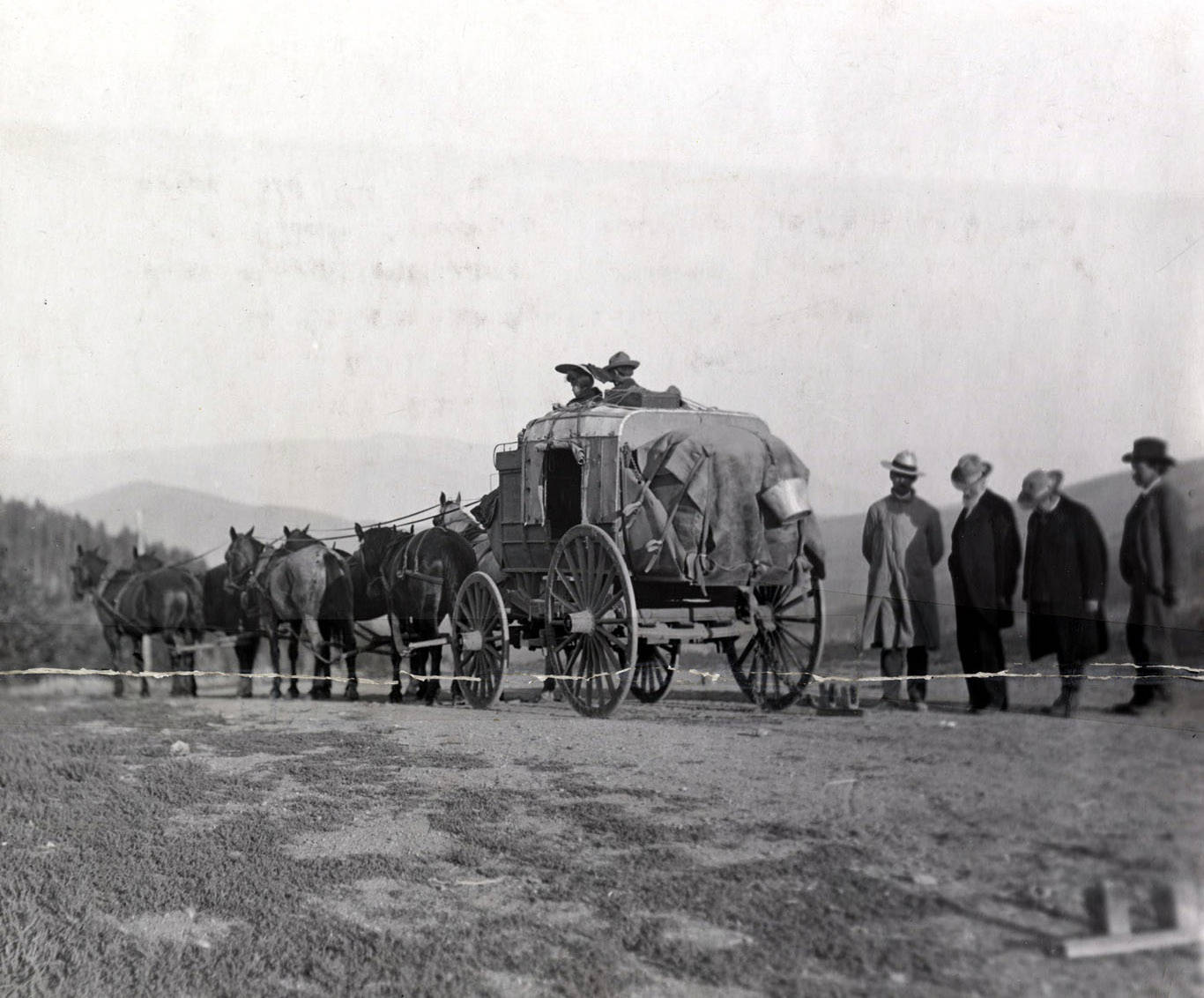 Salmon-Redrock stage on the Continental Divide. Lemhi Valley, Idaho.