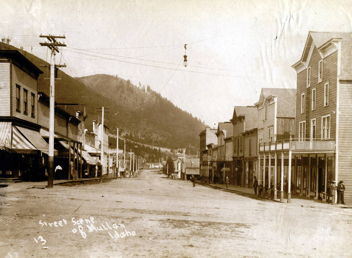 Street scene. Mullan, Idaho.
