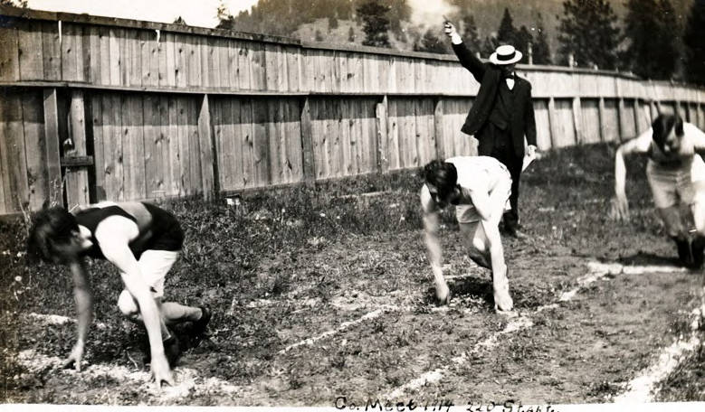 Kootenai County Track Meet. James Hawkins, Robson, Graf