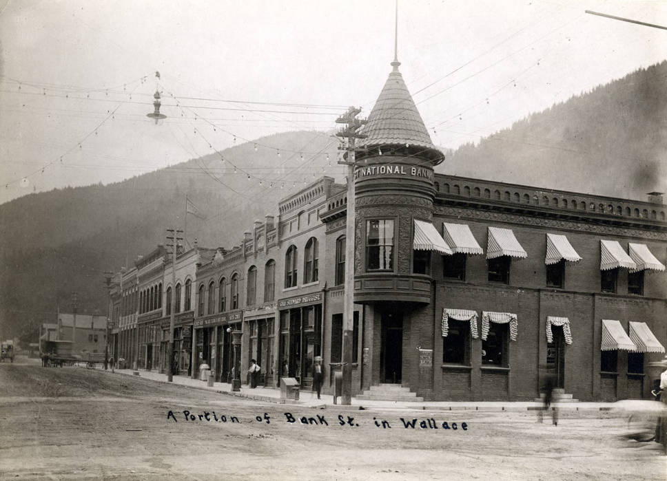 Portion of Bank Street. Wallace, Idaho.