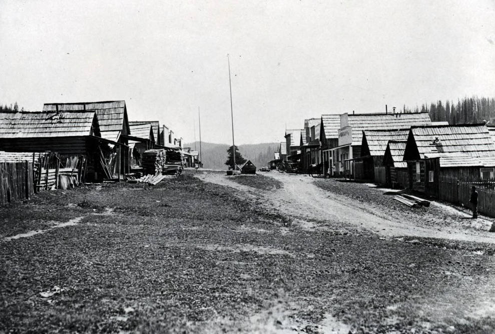 Street scene. Pierce, Idaho.